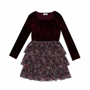 Speechless Velvet Top in Burgundy Red